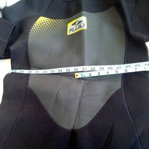 New Fluid Black & Yellow Short Wet Suit Adult Size US XL - Picture 9 of 15